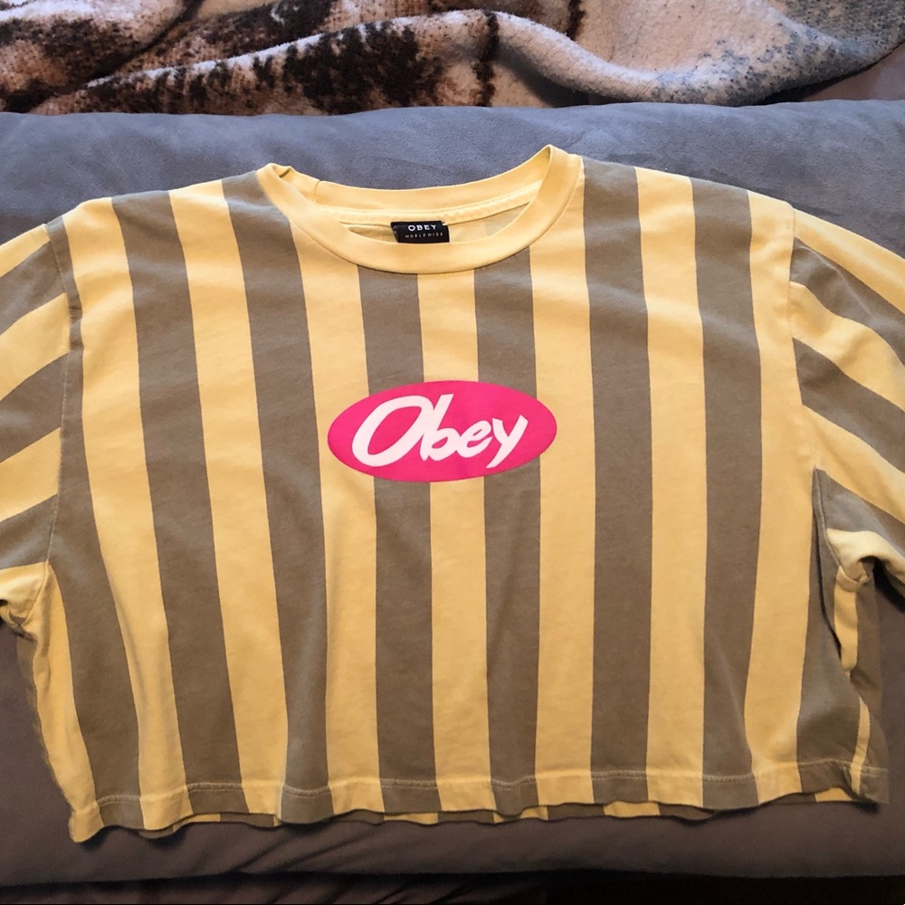 Obey crop top